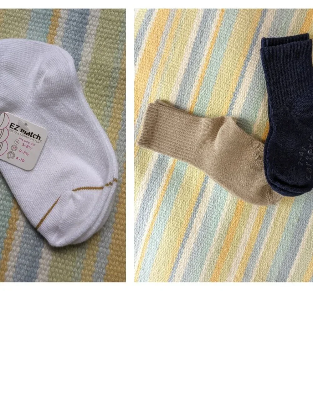 Three pairs of toddler socks